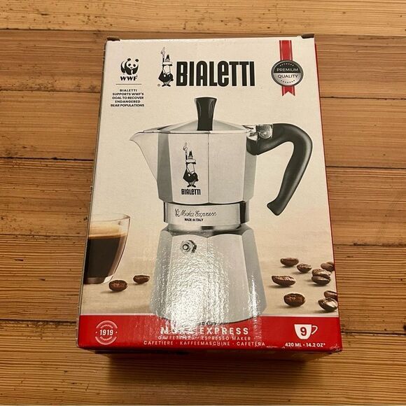 Bailetti Moka Stovetop Espresso Maker, 9 cup. NWT, NIB. - Picture 7 of 13